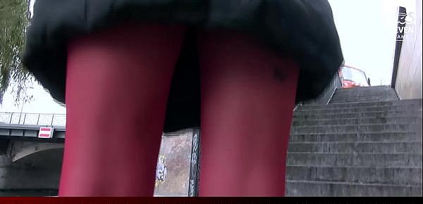 WITHOUT CLOTHING on SEX DATE MILF gets DICK under bridge (public!!!) with Mareen Deluxe - StevenShame.Dating